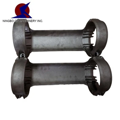 5-1/2" BTC Cross Coupling Protector to hold flat cable and 5/16" line